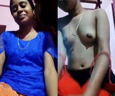 Village girl desi poran video show her boobs nude video