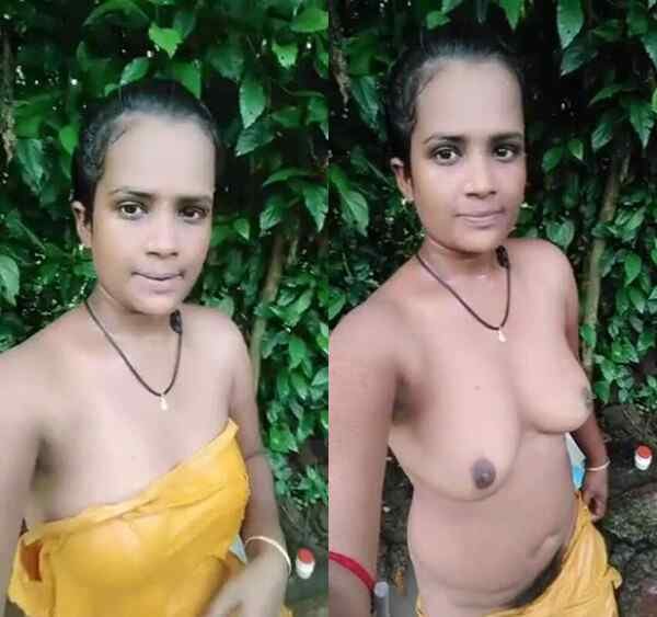 Beautiful village desi bhabhi xnx outdoor nude bathing leaked