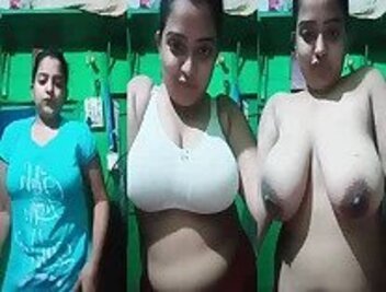 Very hottest sexy girl xxx in village showing big tits mms