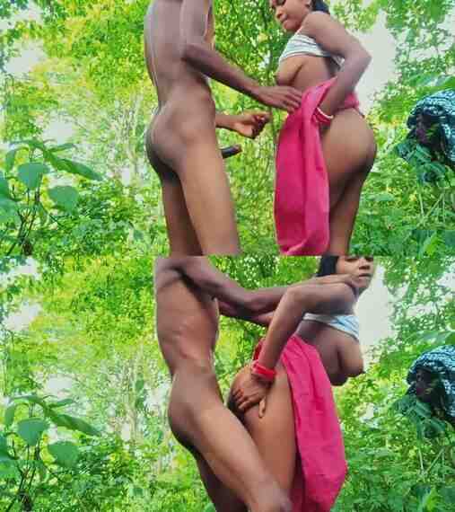 Amateur village x video aunties nephew stand fucked outdoor HD