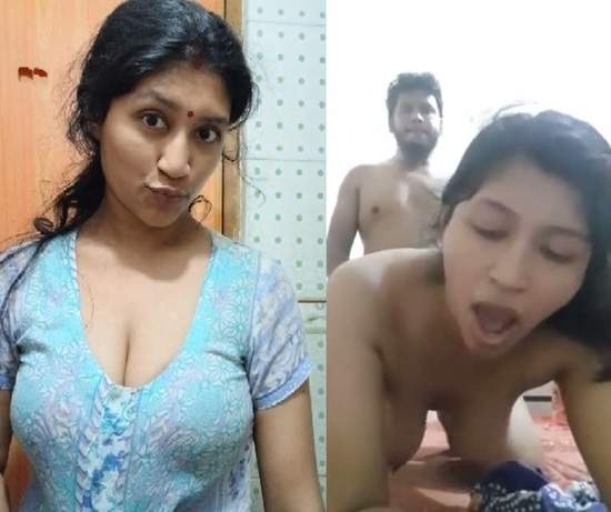 Big boobs amateur horny wife desi bhabhi in hardcore doggy fuck