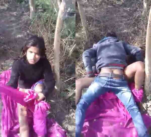 Village sexy beautiful lover couple quick sex video fuck outdoor caught
